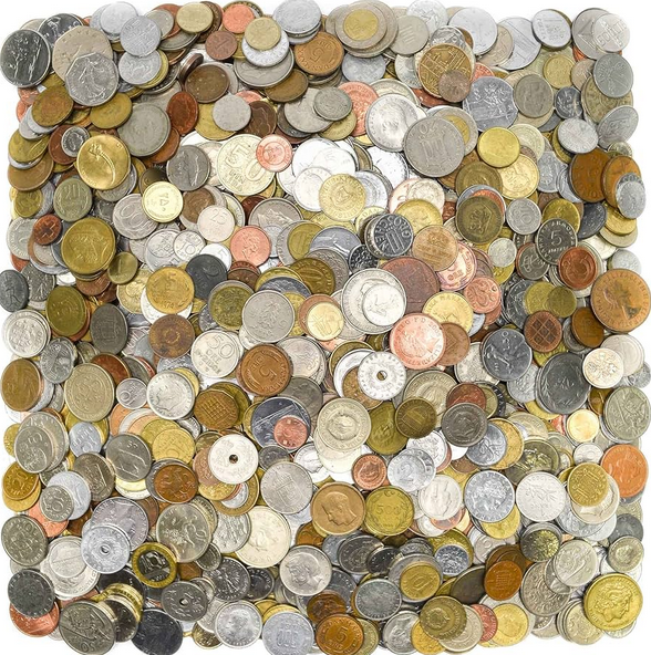 This is a picture of all our coins including forigen coins, U.S. coins and all the silver coins we have. It is all our coins.