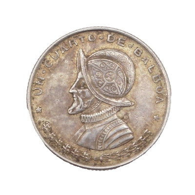 1961 ⅒ Balboa Panama 90% Silver Coin