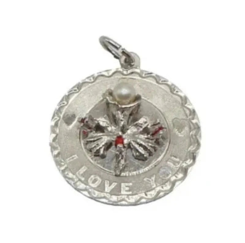 sterling silver "i love you" charm