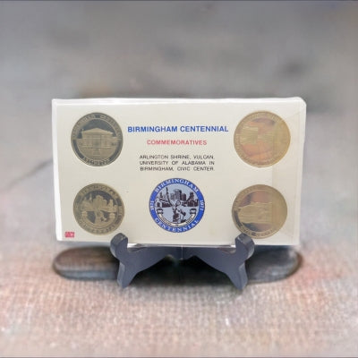 Capturing the essence of Birmingham's rich history, the 1971 Centennial Commemorative Tokens are a timeless tribute to the city's 100th year anniversary.
